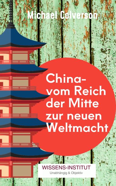 Buchcover mit Pagode und Titel über China als Weltmacht.